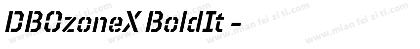 DBOzoneX BoldIt 字体转换
